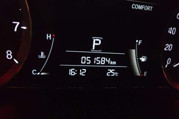 Used Honda UR-V 2020 370TURBO Four-Wheel Drive Prestige Edition Odometer Close Up