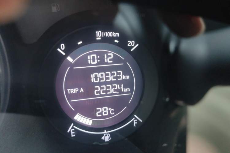 Used Honda Vezel 2015 1.8L CVT 2WD Elite Model Odometer Close Up
