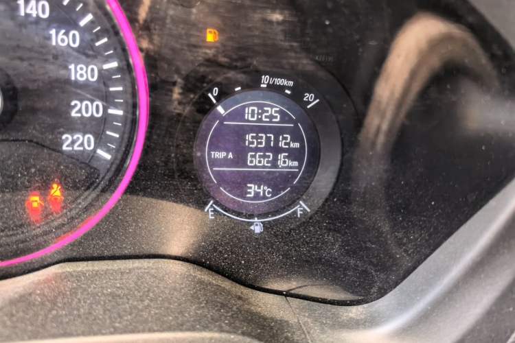 Used Honda Vezel 2015 1.5L CVT two-wheel drive Comfort trim Odometer Close Up