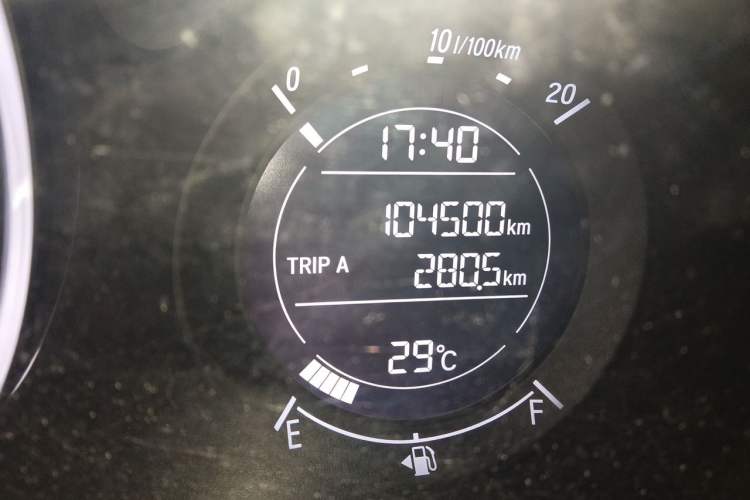 Used Honda Vezel 2015 1.8L CVT 2WD Elite Model Odometer Close Up