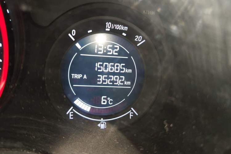 Used Honda Vezel 2015 1.5L CVT two-wheel drive Comfort trim Odometer Close Up