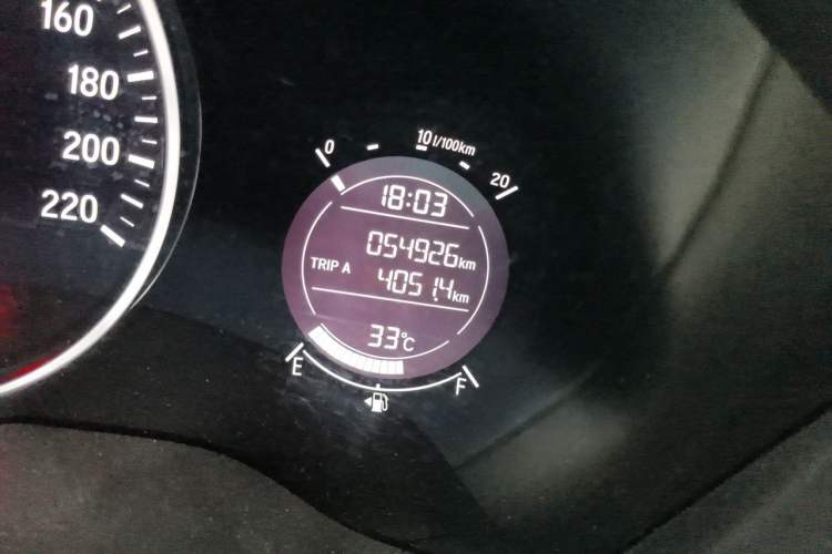 Used Honda Vezel 2015 1.8L CVT 2WD Elite Model Odometer Close Up