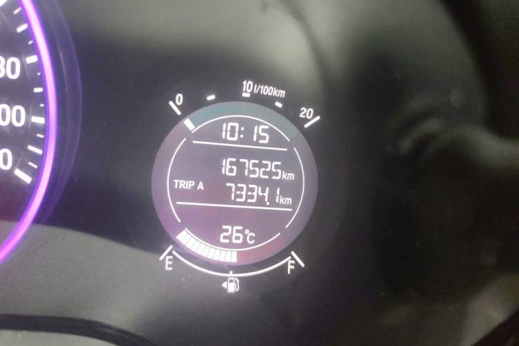 Used Honda Vezel 2015 1.5L CVT two-wheel drive Comfort trim Odometer Close Up