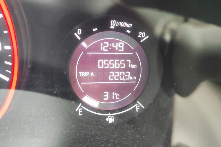 Used Honda Vezel 2015 1.5L CVT two-wheel drive Comfort trim Odometer Close Up