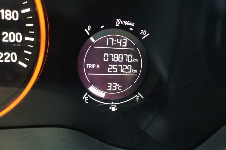 Used Honda Vezel 2016 1.8L CVT Front-Wheel Drive Pioneer Edition Odometer Close Up