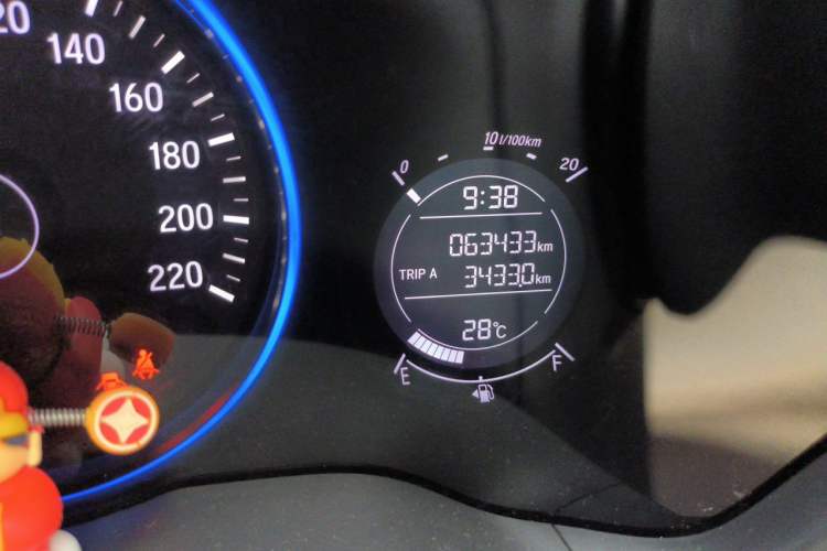 Used Honda Vezel 2017 1.8L CVT 2WD Elite Model Odometer Close Up