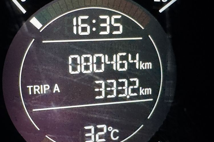 Used Honda Vezel 2017 1.5L CVT 2WD Comfort Model Odometer Close Up