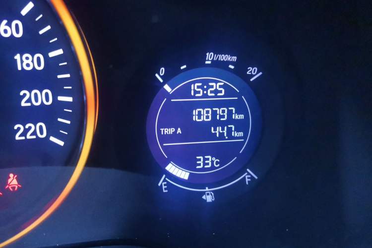 Used Honda Vezel 2017 1.8L CVT Front-Wheel Drive Pioneer Edition Odometer Close Up