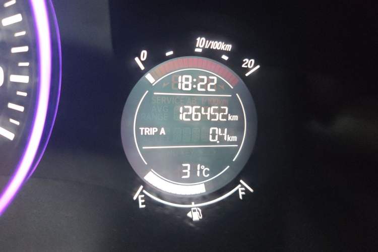 Used Honda Vezel 2017 1.8L CVT Front-Wheel Drive Pioneer Edition Odometer Close Up