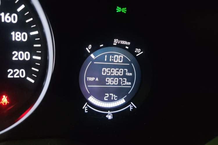 Used Honda Vezel 2017 1.5L CVT 2WD Comfort Model Odometer Close Up