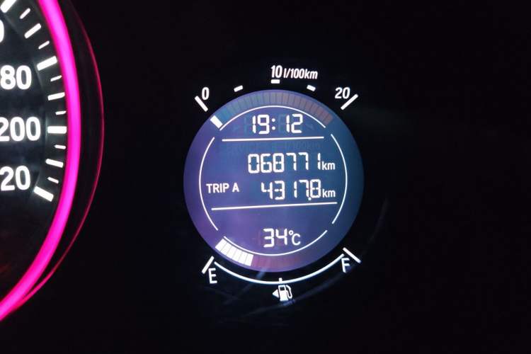 Used Honda Vezel 2017 1.5L CVT 2WD Comfort Model Odometer Close Up