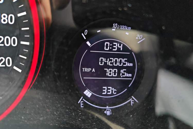 Used Honda Vezel 2017 1.5L CVT 2WD Comfort Model Odometer Close Up