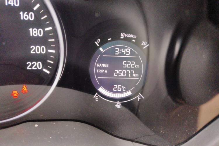 Used Honda Vezel 2017 1.5L CVT 2WD Comfort Model Odometer Close Up