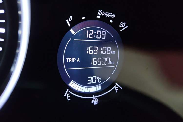 Used Honda Vezel 2017 1.5L CVT 2WD Comfort Model Odometer Close Up