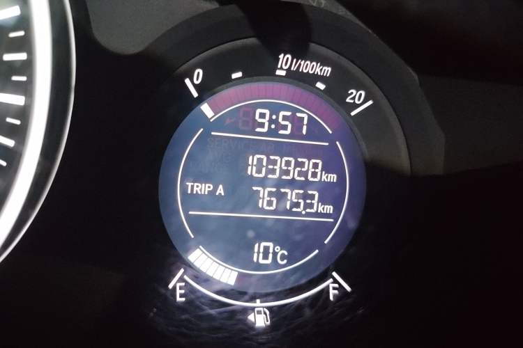 Used Honda Vezel 2018 1.5L CVT 2WD Technology Elite Model Odometer Close Up