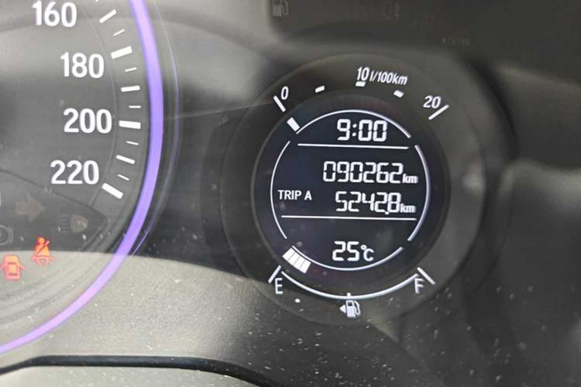 Used Honda Vezel 2018 1.5L CVT 2WD Technology Elite Model Odometer Close Up