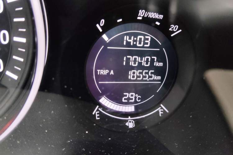 Used Honda Vezel 2018 1.5L CVT 2WD Technology Elite Model Odometer Close Up