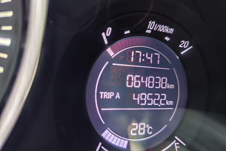 Used Honda Vezel 2018 1.5L CVT 2WD Technology Elite Model Odometer Close Up