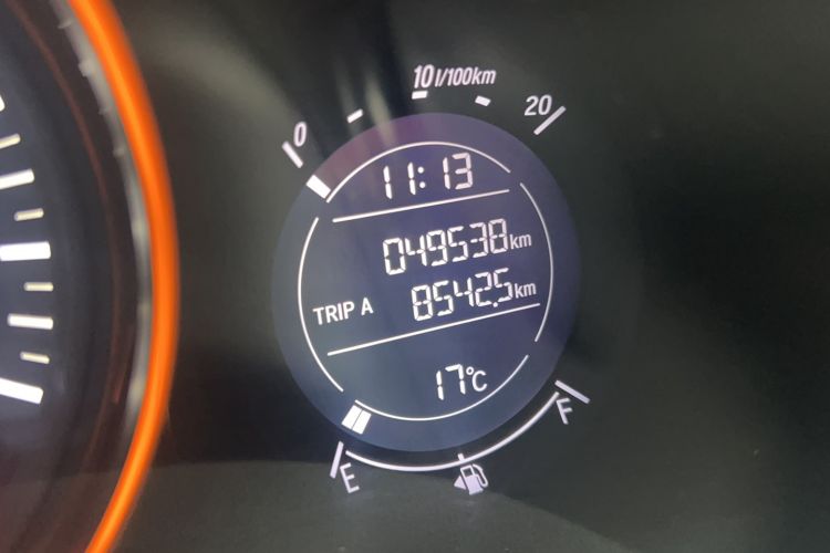 Used Honda Vezel 2018 1.5L CVT 2WD Technology Elite Model Odometer Close Up