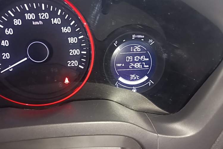 Used Honda Vezel 2019 1.5L CVT Pioneer Edition China VI Odometer Close Up