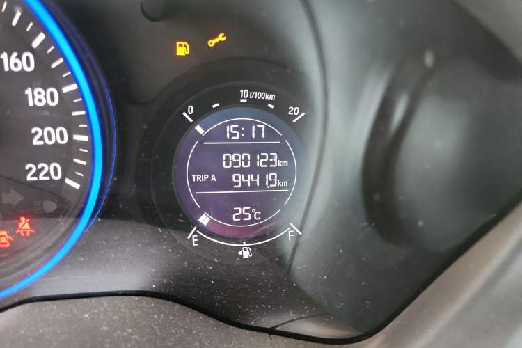 Used Honda Vezel 2019 220 TURBO CVT Elite Edition China VI Odometer Close Up