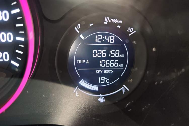Used Honda Vezel 2019 1.5L CVT Luxury Model China VI Odometer Close Up