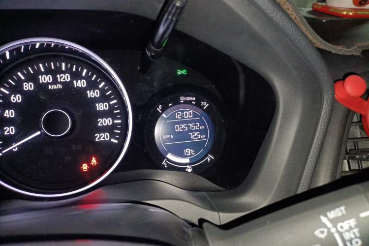 Used Honda Vezel 2019 220 TURBO CVT Luxury Edition China VI Odometer Close Up