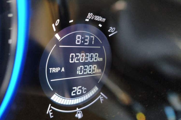 Used Honda Vezel 2019 220 TURBO CVT Luxury Edition China VI Odometer Close Up