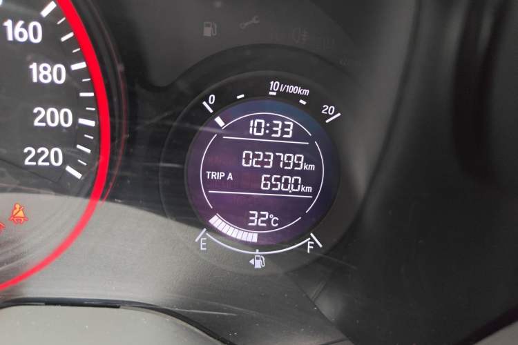 Used Honda Vezel 2019 220 TURBO CVT Luxury Edition China V Emission Standard Odometer Close Up