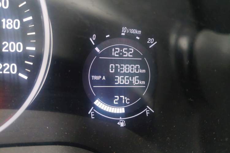 Used Honda Vezel 2019 1.5L CVT Pioneer Edition China VI Odometer Close Up