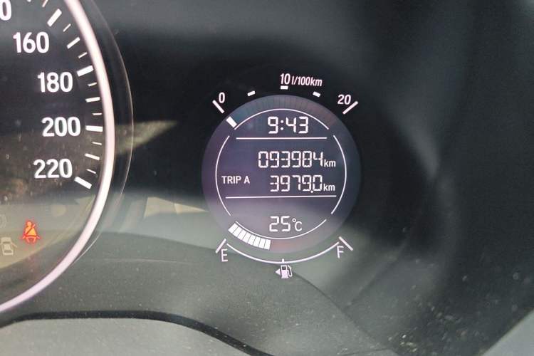 Used Honda Vezel 2019 1.5L CVT Pioneer Edition China VI Odometer Close Up