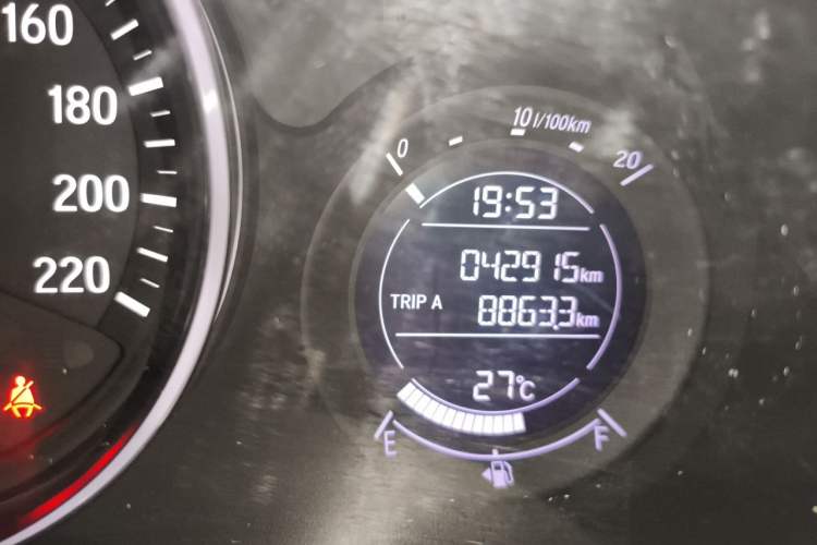 Used Honda Vezel 2019 1.5L CVT Pioneer Edition China VI Odometer Close Up