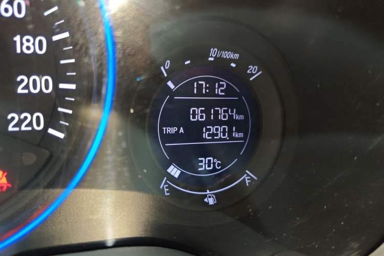 Used Honda Vezel 2019 1.5L CVT Pioneer Edition China VI Odometer Close Up