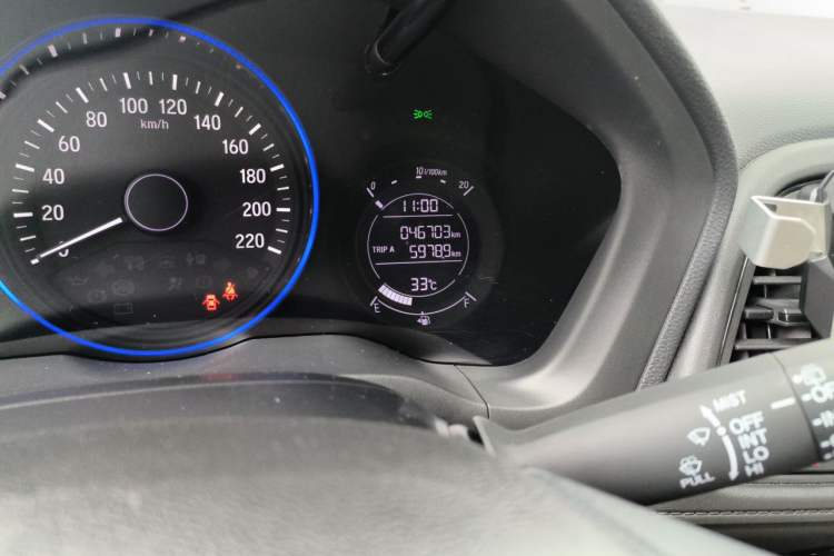 Used Honda Vezel 2019 1.5L CVT Pioneer Edition China VI Odometer Close Up