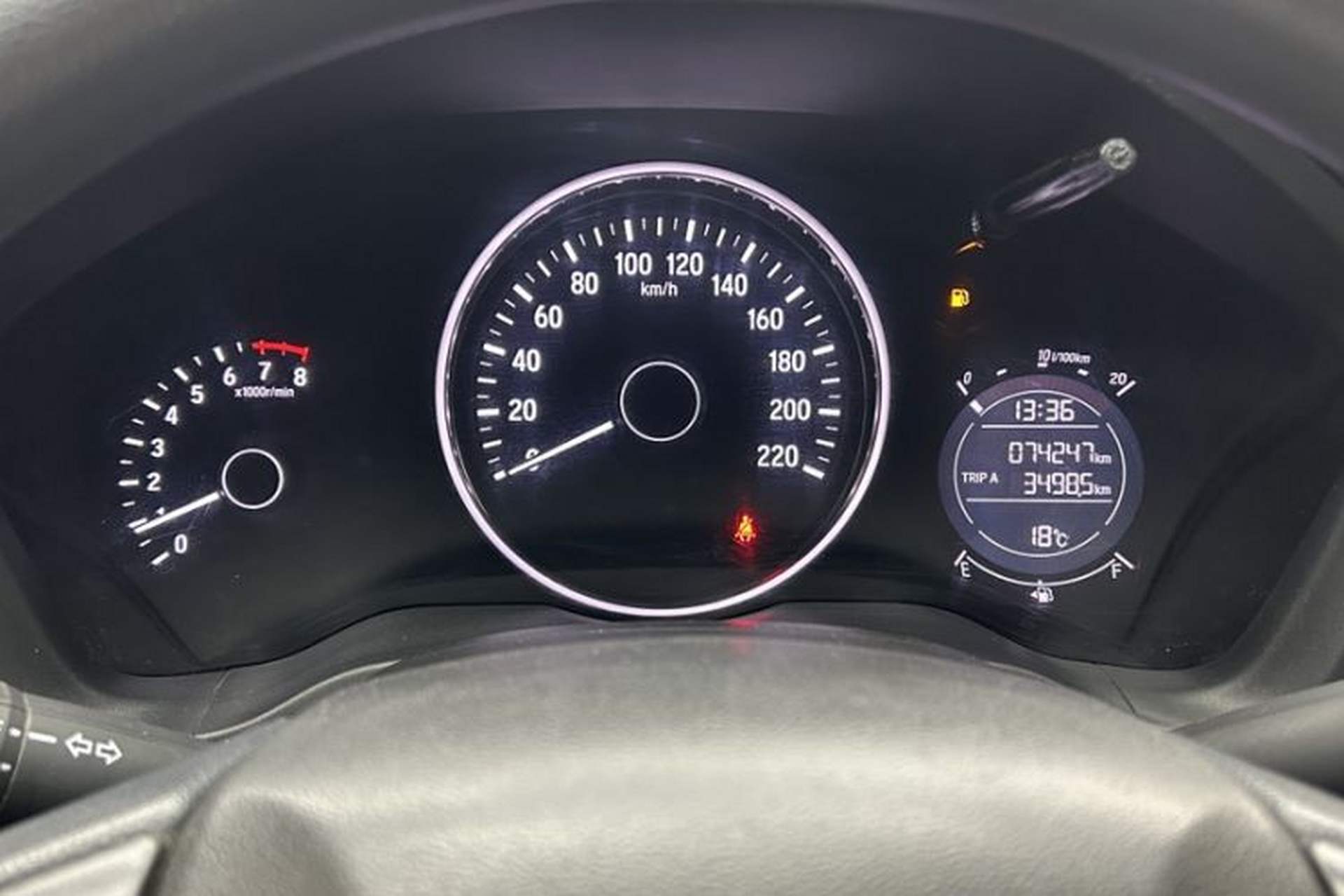 Used Honda Vezel 2019 1.5L Manual Comfort Version China VI Odometer Close Up