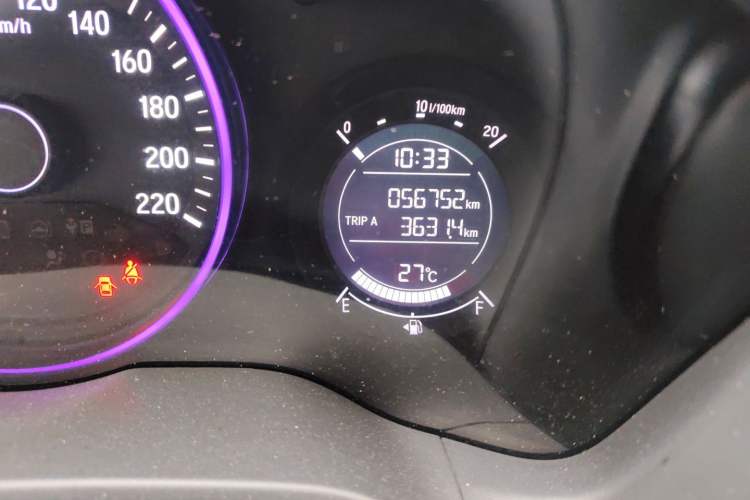 Used Honda Vezel 2019 1.5L CVT Pioneer Edition China VI Odometer Close Up