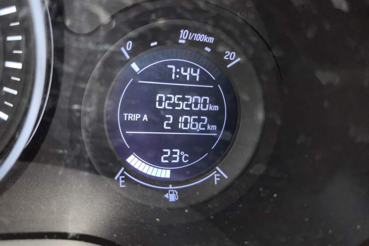 Used Honda Vezel 2019 1.5L CVT Luxury Model China VI Odometer Close Up