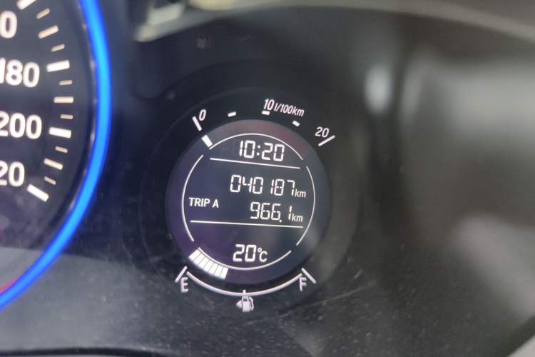 Used Honda Vezel 2019 220 TURBO CVT Luxury Edition China VI Odometer Close Up