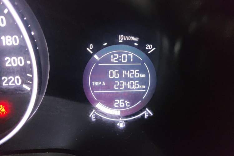 Used Honda Vezel 2019 220 TURBO CVT Luxury Edition China VI Odometer Close Up