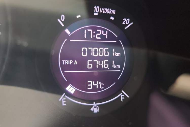 Used Honda Vezel 2020 1.5L CVT Pioneer Edition Odometer Close Up