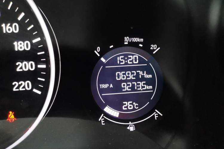 Used Honda Vezel 2020 1.5L CVT Pioneer Edition Odometer Close Up