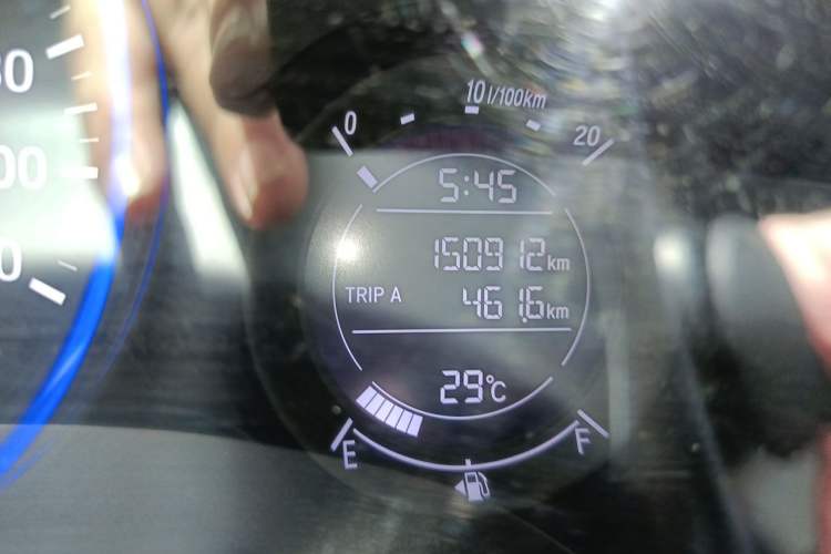 Used Honda Vezel 2020 1.5L CVT Elite Edition Odometer Close Up