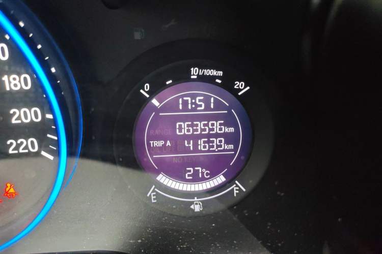 Used Honda Vezel 2020 220 TURBO CVT Elite Edition Odometer Close Up