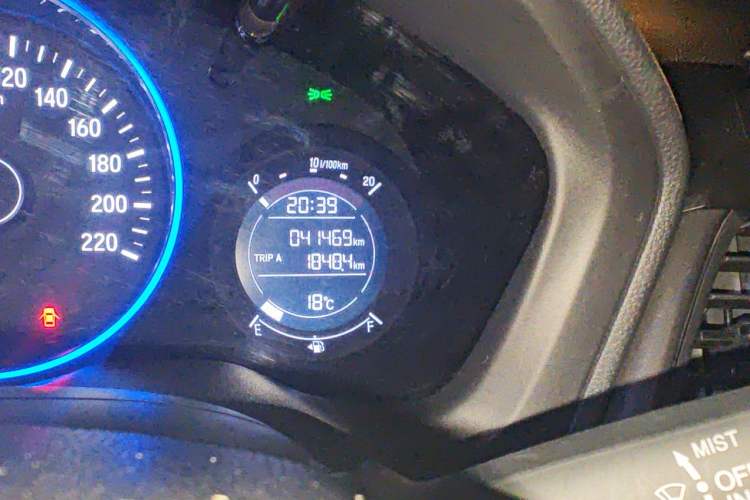 Used Honda Vezel 2020 220 TURBO CVT Elite Edition Odometer Close Up