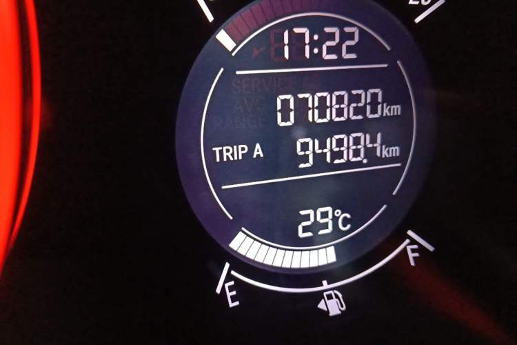 Used Honda Vezel 2020 1.5L CVT Pioneer Edition Odometer Close Up