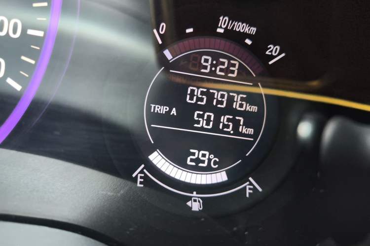 Used Honda Vezel 2020 1.5L CVT Pioneer Edition Odometer Close Up