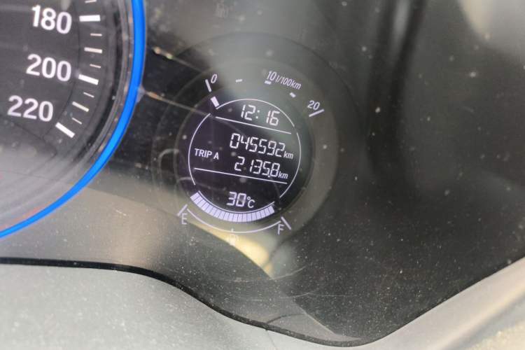 Used Honda Vezel 2020 1.5L CVT Elite Edition Odometer Close Up