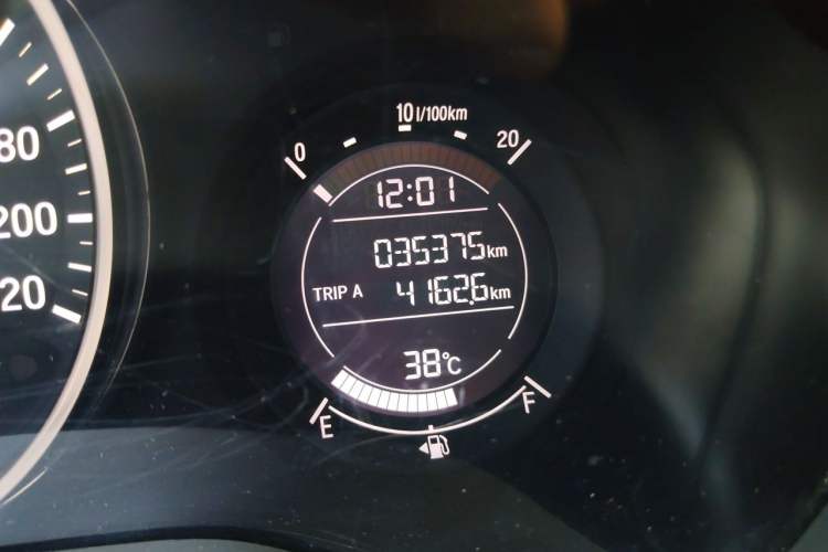 Used Honda Vezel 2020 1.5L CVT Elite Edition Odometer Close Up