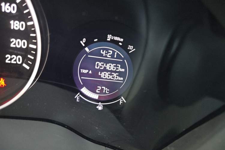 Used Honda Vezel 2020 1.5L CVT Elite Edition Odometer Close Up