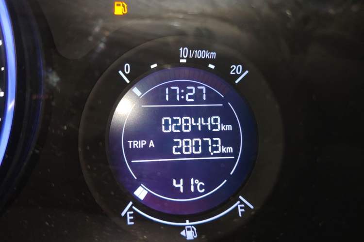 Used Honda Vezel 2020 220 TURBO CVT Luxury Edition Odometer Close Up